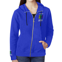 Load image into Gallery viewer, 94/6 poly/spandex ER Rainbow Block Zip-up Hoodie Men and Women Sizes
