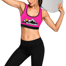 Load image into Gallery viewer, Altitude Sports Bra Pink Women&#39;s All Over Print Sports Bra (Model T52)
