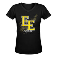 EE A Vneck Women's Deep V-neck T-shirt (Model T19)