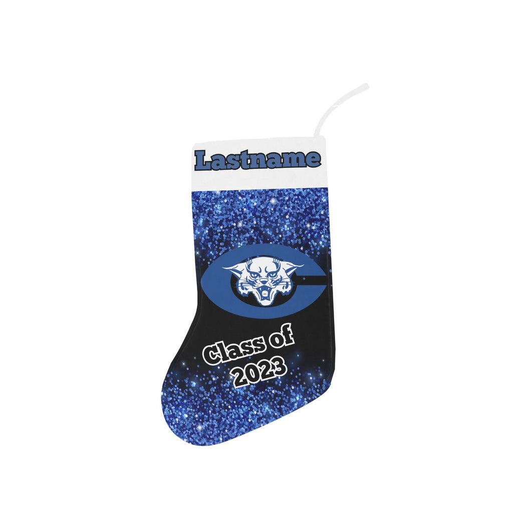 Xmas Stocking Central Christmas Stocking (Custom Text on The Top)