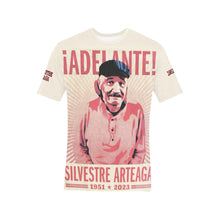 Load image into Gallery viewer, Sil tan Men&#39;s All Over Print T-Shirt (Solid Color Neck) (Model T63)
