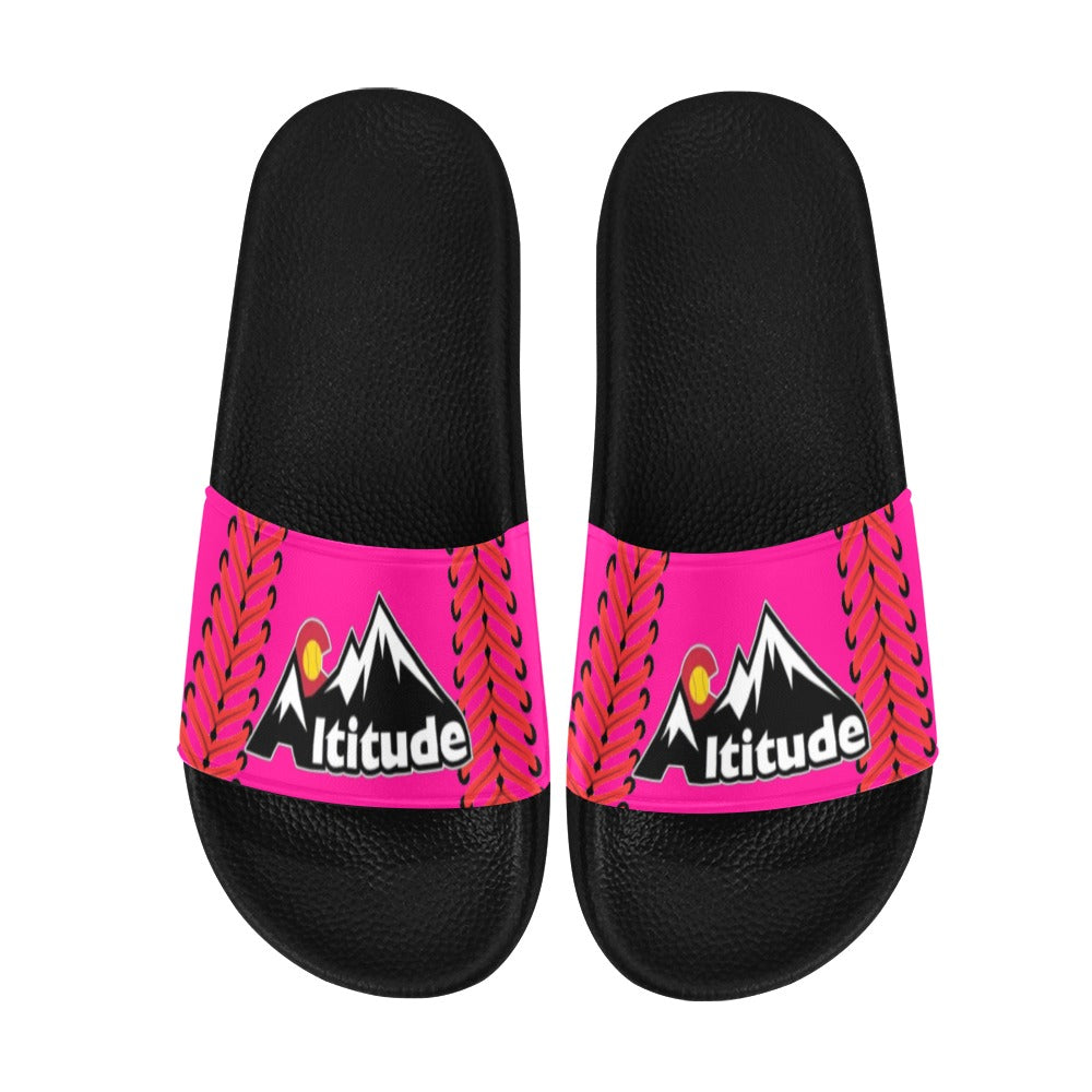 Altitude Slides Pink Men's Slide Sandals (Model 057)