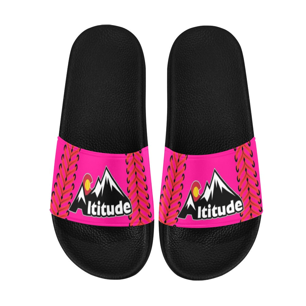 Altitude Slides Pink Men's Slide Sandals (Model 057)