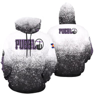 PS  B/W L All Over Print Hoodie for Men (USA Size) (Model H13)
