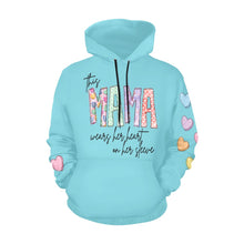 Load image into Gallery viewer, Mama Mint F All Over Print Hoodie for Women (USA Size) (Model H13)
