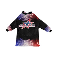 All American Snuggler Blanket Hoodie for Women