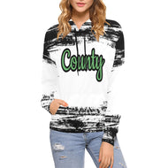 County All Over Print Hoodie for Women (USA Size) (Model H13)