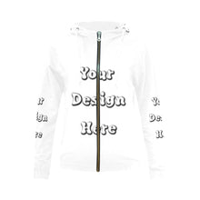 Load image into Gallery viewer, Custom Your Design Here- Zip-Up Female All Over Print Full Zip Hoodie for Women (Model H14)
