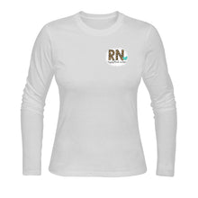 Load image into Gallery viewer, RN Nursing Sign G Sunny Women&#39;s T-shirt (long-sleeve) (Model T07)
