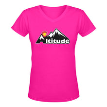 Load image into Gallery viewer, Altitude In October we wear pink Women&#39;s Deep V-neck T-shirt (Model T19)
