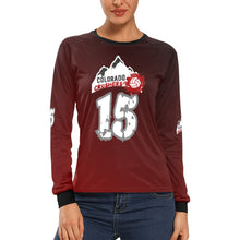 Load image into Gallery viewer, Crushers Long Sleeve Women&#39;s All Over Print Long Sleeve T-shirt (Model T51)
