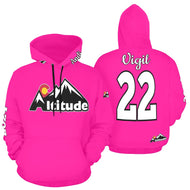 Altitude Hoodie Pink All Over Print Hoodie for Men (USA Size) (Model H13)