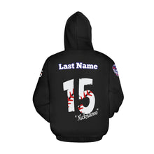 Load image into Gallery viewer, Tribe Black Mom Hoodie f All Over Print Hoodie for Women (USA Size) (Model H13)
