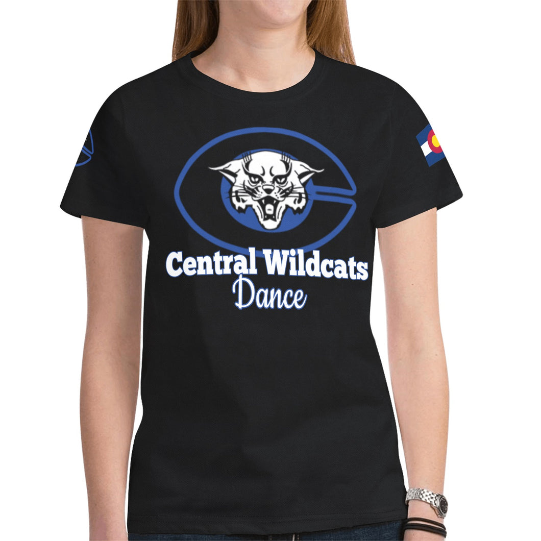Central Dance Shirt 2 New All Over Print T-shirt for Women (Model T45)
