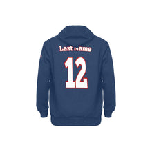 Load image into Gallery viewer, All American Basic Number, Fleece Lined Blue Men&#39;s Long Sleeve Fleece Hoodie (Model H55)
