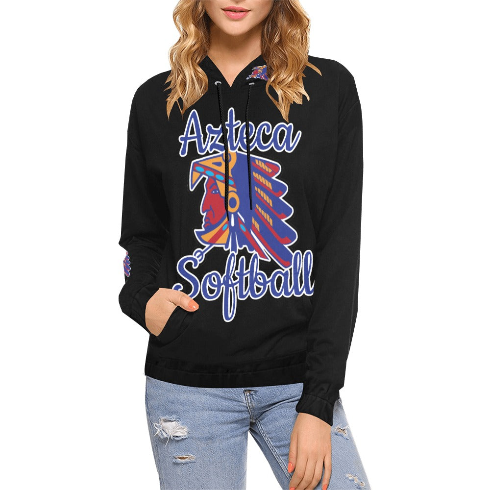 Azteca Hoodie Women Final 2 All Over Print Hoodie for Women (USA Size) (Model H13)