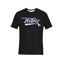 Load image into Gallery viewer, Tribe Shirt Left Chest Black Tribe k Men&#39;s All Over Print T-Shirt (Solid Color Neck) (Model T63)
