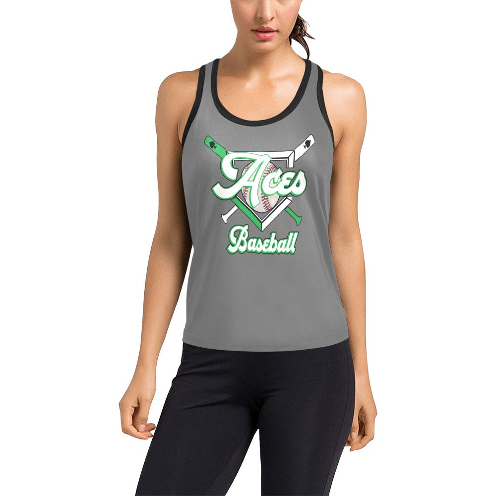 Aces Tanks 4 Women's Racerback Tank Top (Model T60)