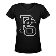 PSB V B Women's Deep V-neck T-shirt (Model T19)