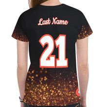 Load image into Gallery viewer, Chaos Glitter Custom New All Over Print T-shirt for Women (Model T45)
