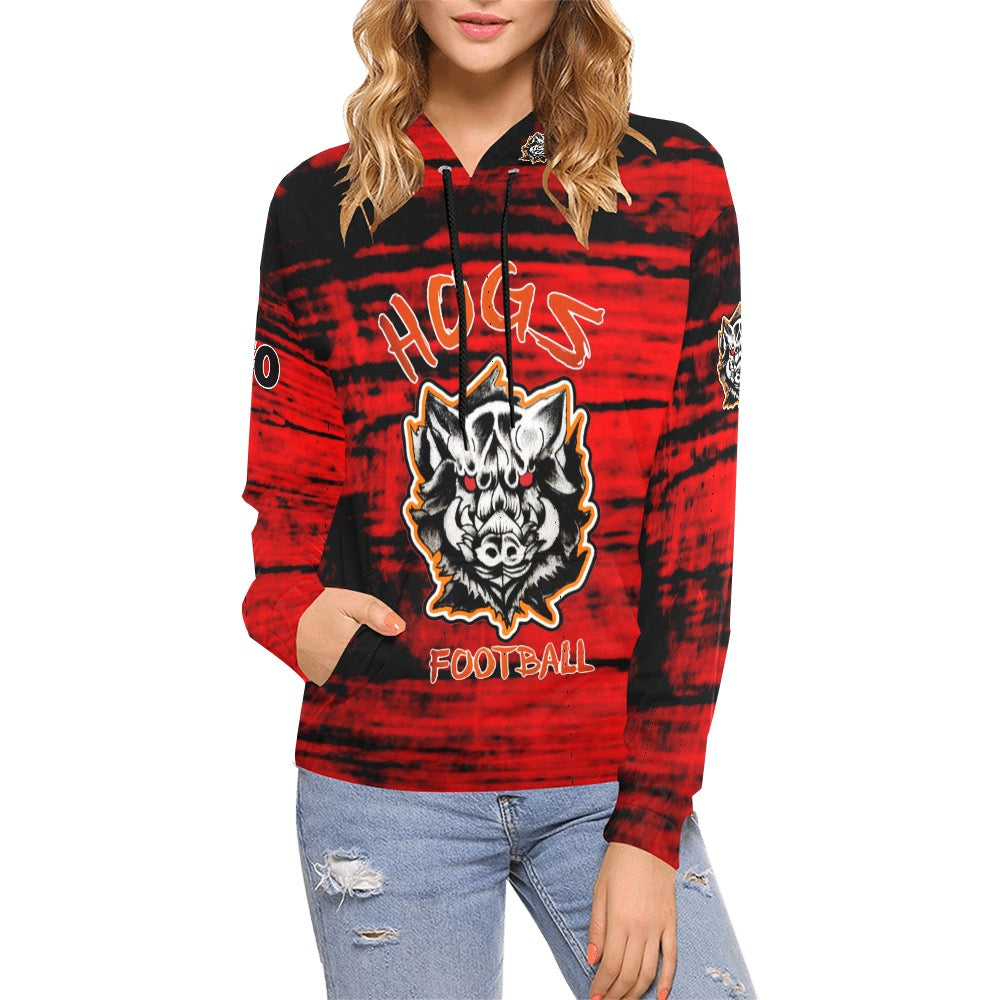 Hogs Hoodie 6 All Over Print Hoodie for Women (USA Size) (Model H13)