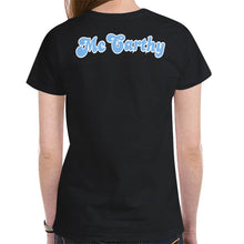 Load image into Gallery viewer, Pueblo West Cheer Mom Black New All Over Print T-shirt for Women (Model T45)
