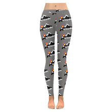 Load image into Gallery viewer, Altitude Leggings Grey Pattern Low Rise Leggings (Invisible Stitch) (Model L05)
