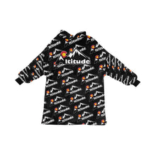 Load image into Gallery viewer, Altitude Sherpa Lined Hoodie 3 Black Pattern Blanket Hoodie for Women
