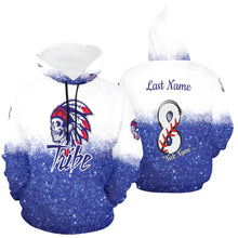 Load image into Gallery viewer, Tribe Mom Glitter Hoodie w All Over Print Hoodie for Women (USA Size) (Model H13)

