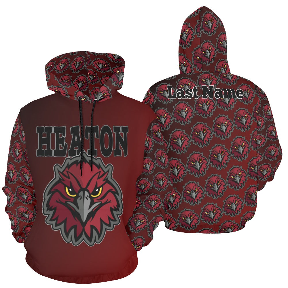 HeatonHawk-Clr All Over Print Hoodie for Men (USA Size) (Model H13)