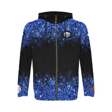 Load image into Gallery viewer, Central Zip-up 2 glitter 2 All Over Print Full Zip Hoodie for Men (Model H14)
