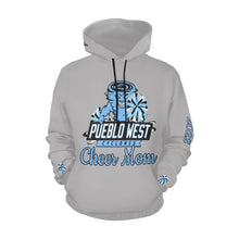 Load image into Gallery viewer, PW Grey Cheer Mom Hoodie Full Custom Name, LN, Year All Over Print Hoodie for Women (USA Size) (Model H13)
