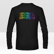 ER Rainbow Words Long Sleeve Shirt Men and Women Size