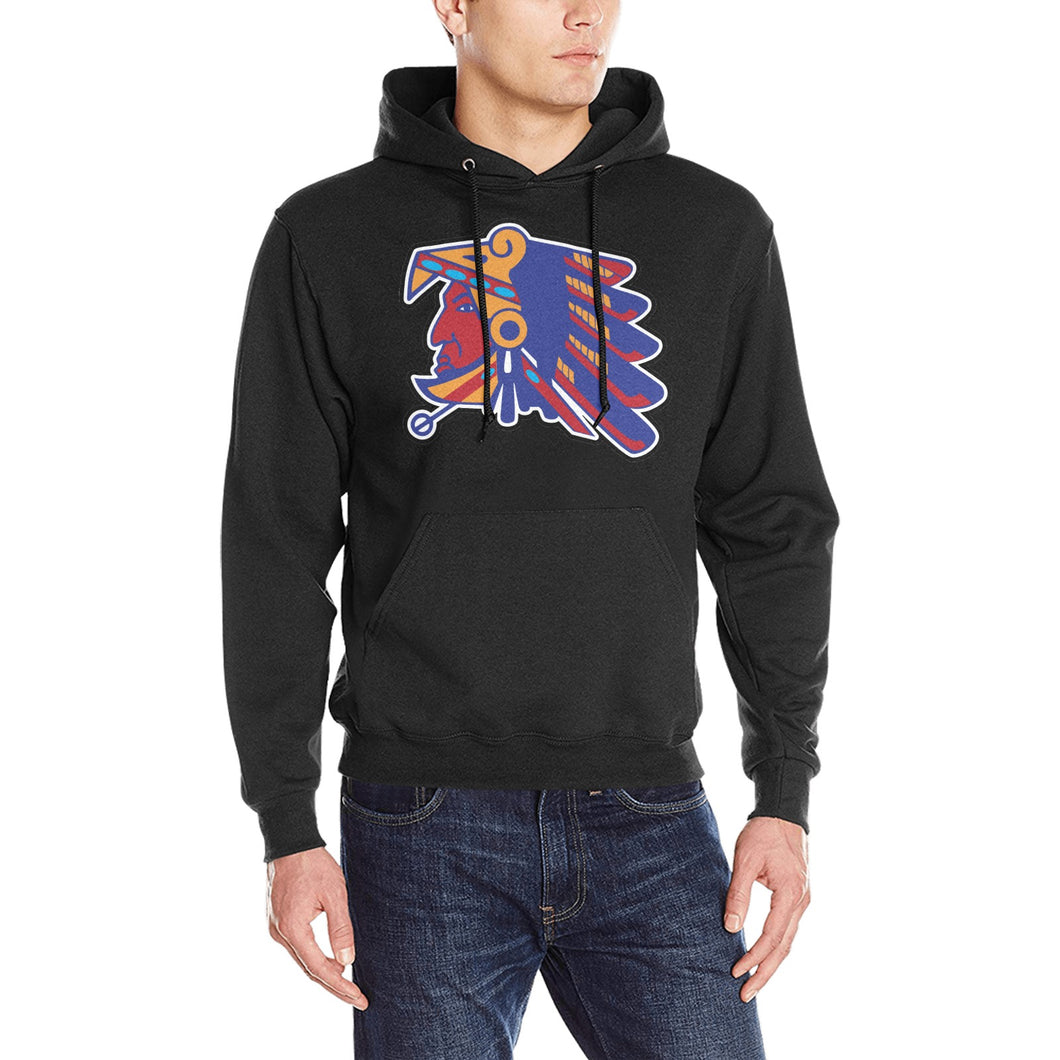 Azteca 50/50 Black Heavy Blend Hooded Sweatshirt