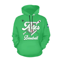 Load image into Gallery viewer, Aces Green All Over Print Hoodie for Men (USA Size) (Model H13)
