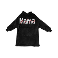 MAMA Sherpa Lined Hoodie Blanket Hoodie for Women