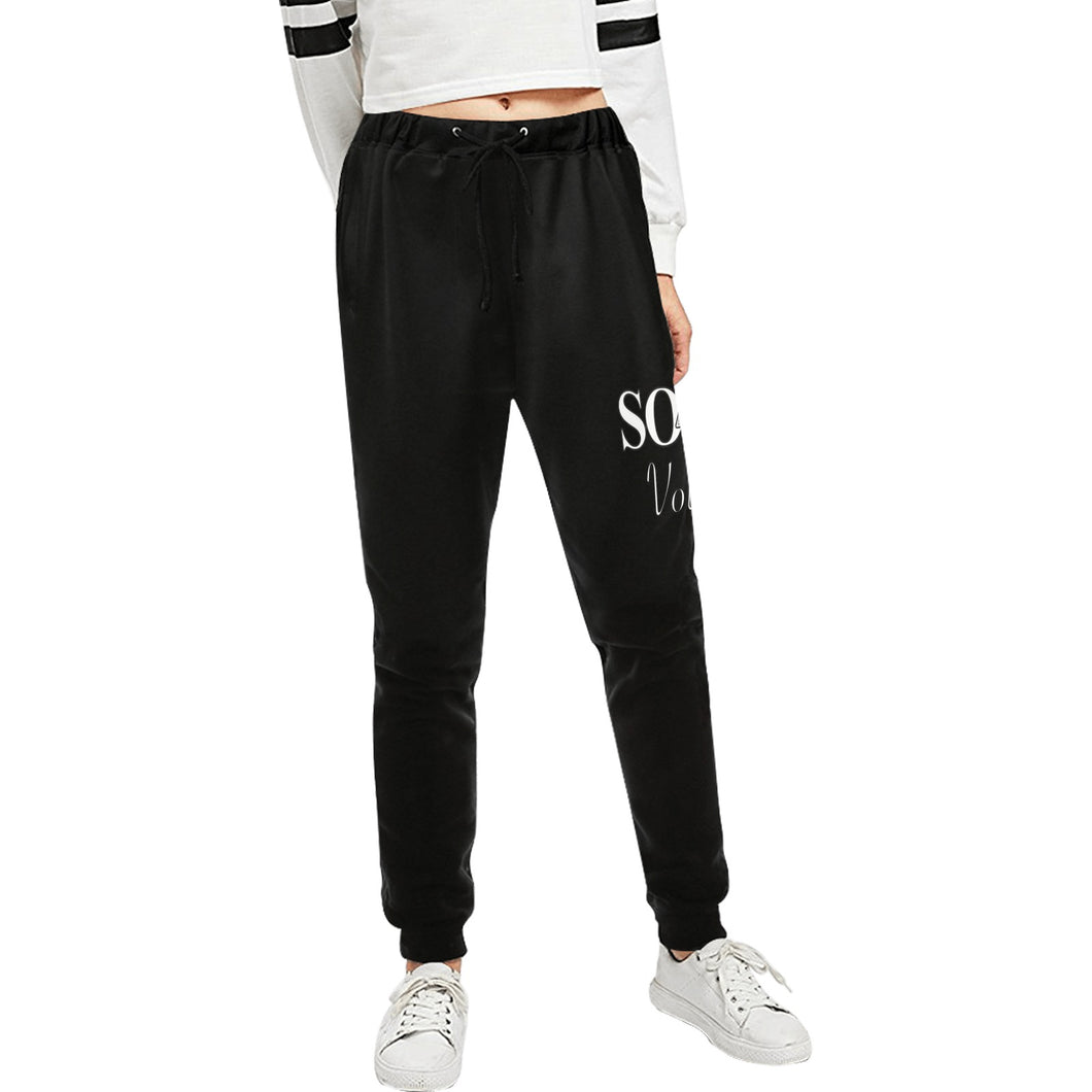 Unisex black south volleyball Unisex All Over Print Sweatpants (Model L11)