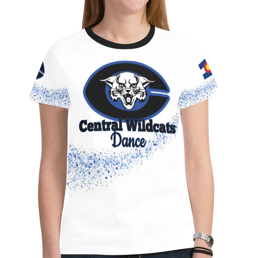 Central Dance Shirt 5 New All Over Print T-shirt for Women (Model T45)