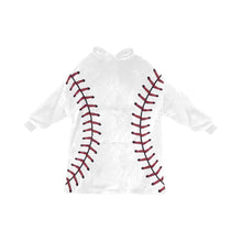 Load image into Gallery viewer, Baseball Mini LastName/Number Blanket Hoodie for Kids
