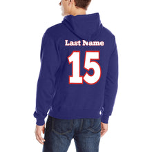 Load image into Gallery viewer, All American 50/50 Name Number Men&#39;s Classic Hoodie (Model H17)
