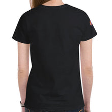Load image into Gallery viewer, Flight Women Black Shirt New All Over Print T-shirt for Women (Model T45)
