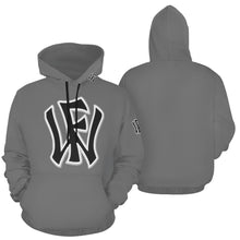 Load image into Gallery viewer, WF Sport Name/Number Grey no customization All Over Print Hoodie for Men (USA Size) (Model H13)
