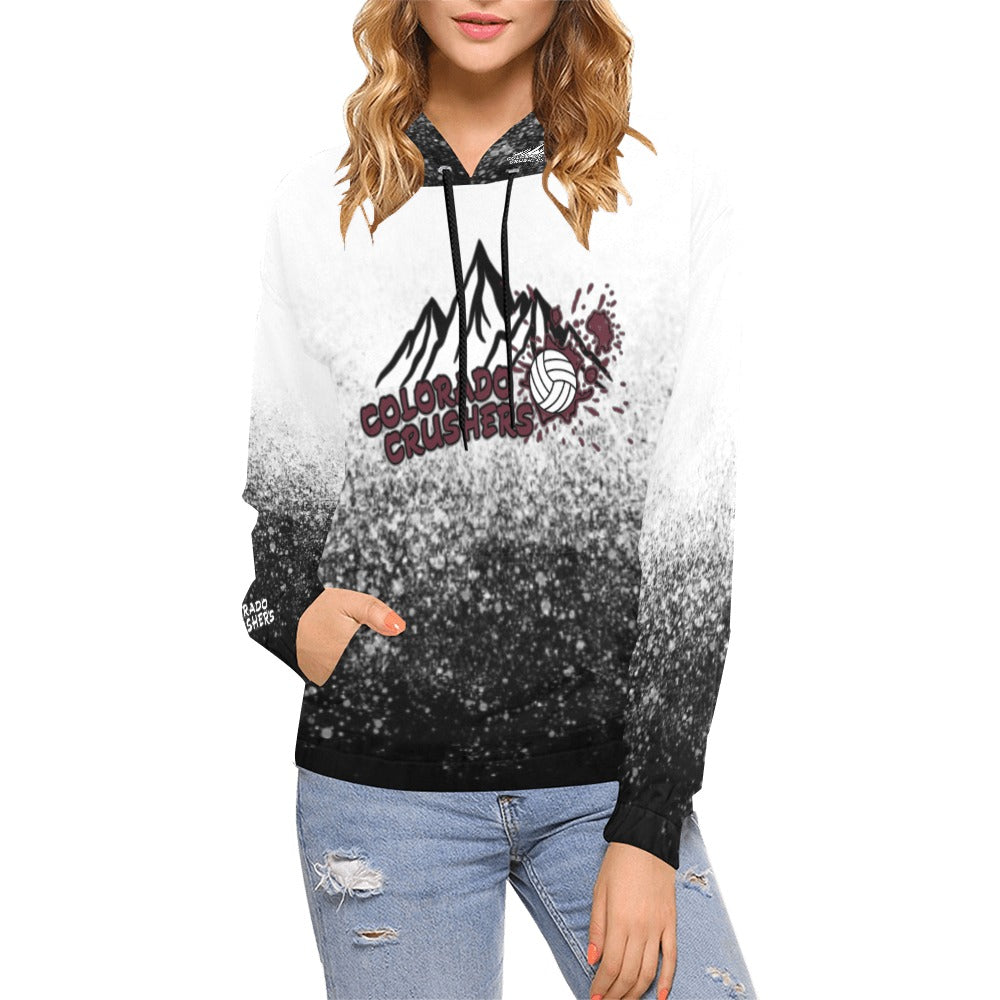 Crusher Women Hoodie All Over Print Hoodie for Women (USA Size) (Model H13)