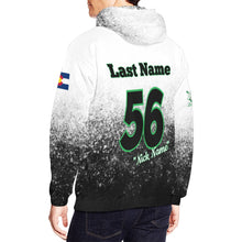 Load image into Gallery viewer, Aces B/W All Over Print Hoodie for Men (USA Size) (Model H13)

