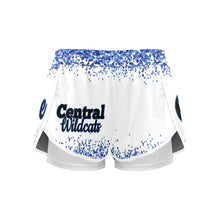 Load image into Gallery viewer, Central Shorts Women&#39;s Sports Shorts with Compression Liner (Model L63)

