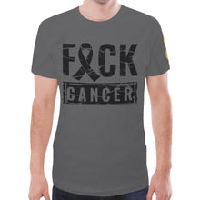 Load image into Gallery viewer, FCK Cancer Dom Grey New All Over Print T-shirt for Men (Model T45)
