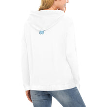 Load image into Gallery viewer, Dog Mama Back Paw Pic/Name/Paw Front Chest/back All Over Print Hoodie for Women (USA Size) (Model H13)
