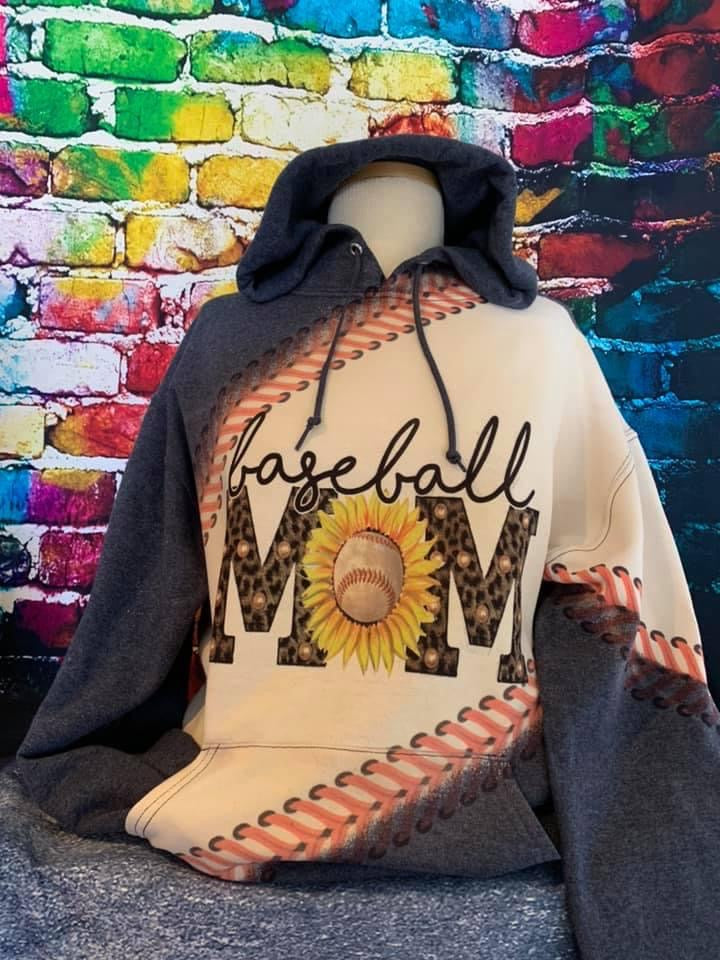 Baseball Hoodie Front Design Only