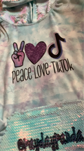 Load image into Gallery viewer, Customized Sequin Glitter Tie-dye Kid Hoodie
