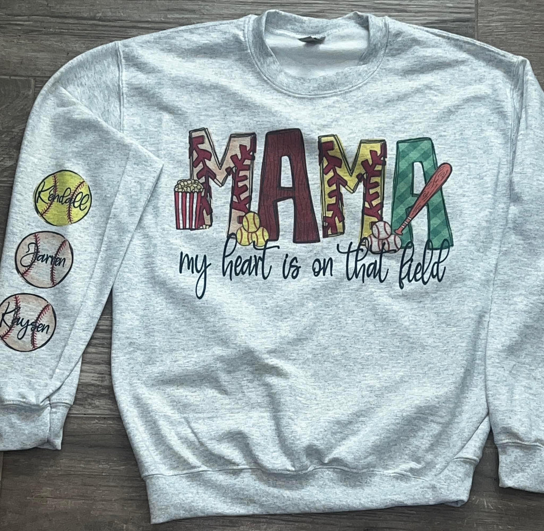 Mama Sport Shirt/Long Sleeve/Sweatshirt/Hoodie Grey